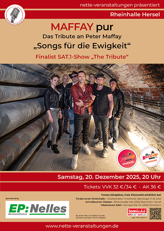 dieses Bild zeigt das Plakat vom Konzert MAFFAY pur